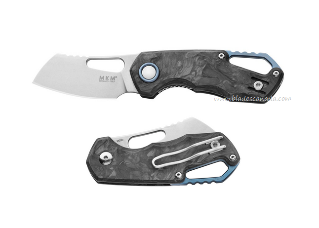 MKM Maniago Isonzo Folding Knife, M390 Satin Cleaver, Carbon Fiber, FX03M-2CM