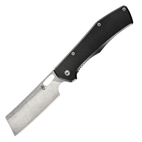 Gerber Flatiron Framelock Folding Knife, Aluminum Black/Grey