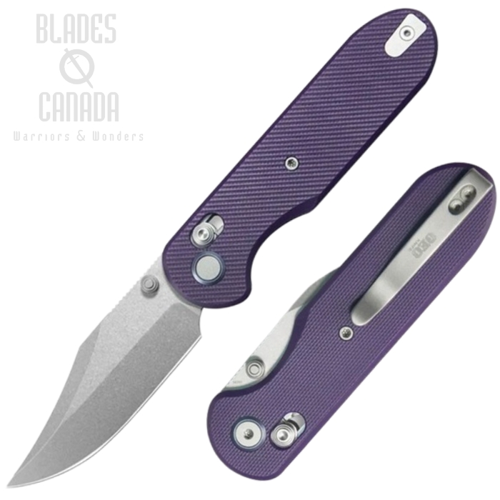 (image for) GEO Ethereal Cutter Folding Knife, M390 Steel, Purple G10, GEO2401L