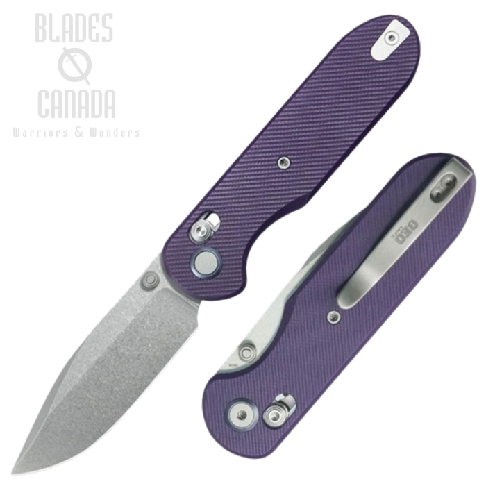 (image for) GEO Ethereal Cutter Folding Knife, M390 Steel, Purple G10, GEO2402L