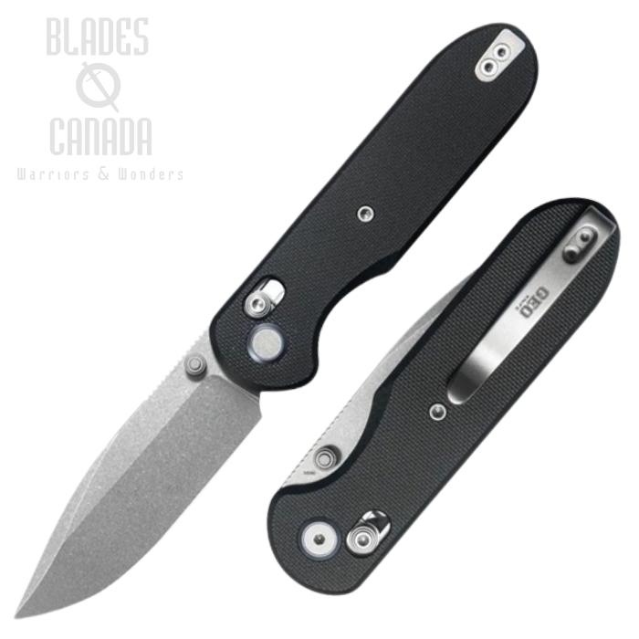 (image for) GEO Ethereal Cutter Folding Knife, M390 Steel, Black G10, GEO2402F