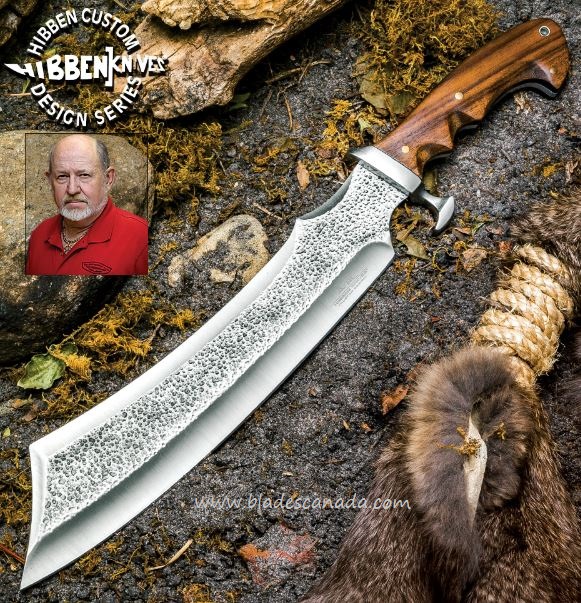 Gil Hibben Master Bushcraft Machete, 1075 Carbon, Walnut Handle, GH5053