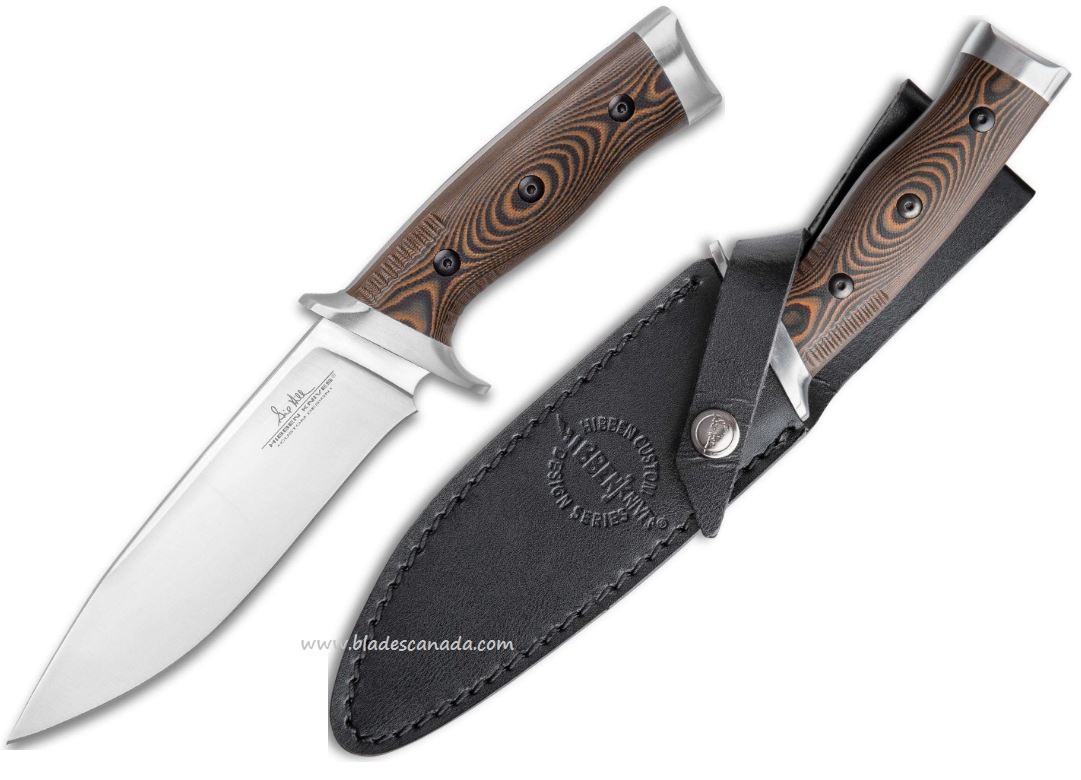 Gil Hibben Tundra Hunter Fixed Blade Knife, Leather Sheath, GH5077 - Click Image to Close