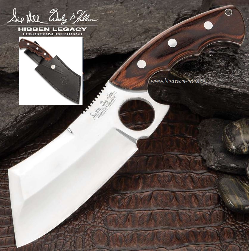 Gil Hibben Legacy Cleaver, Leather Sheath, GH5085 - Click Image to Close