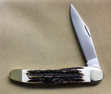 Grohmann H360S Slimline Pocket Knife - Stag Horn