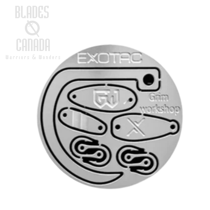 Grim Workshop Roundabout Gaff Fishing Kit, Coin Size, GWRRNDGAFF