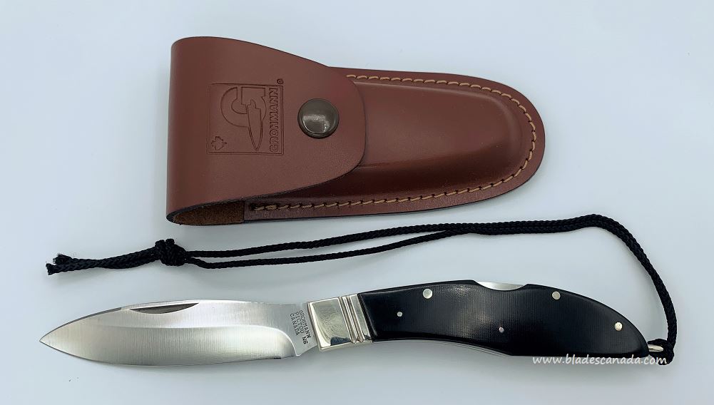 Grohmann DH Russel Lockblade Folding Knife, Micarta Handle, M300S