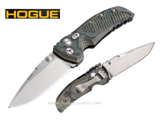 Hogue EX-01 Folding Knife, 154CM Drop Point 3.5", G-Mascus Green, 34178