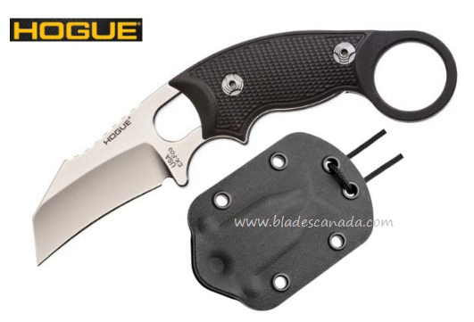 Hogue EX-F03 Fixed Blade Knife, 154CM Hawkbill, Nylon Sheath, 35329
