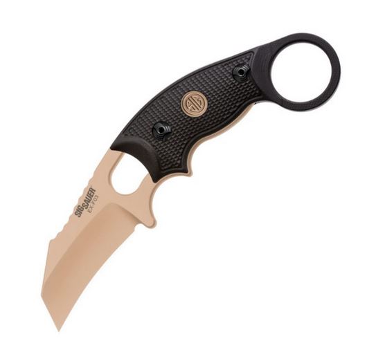 Hogue EX-F03 Sig Emp Scorp Hawkbill Fixed Blade Knife, 154CM, G10, Kydex, H37320