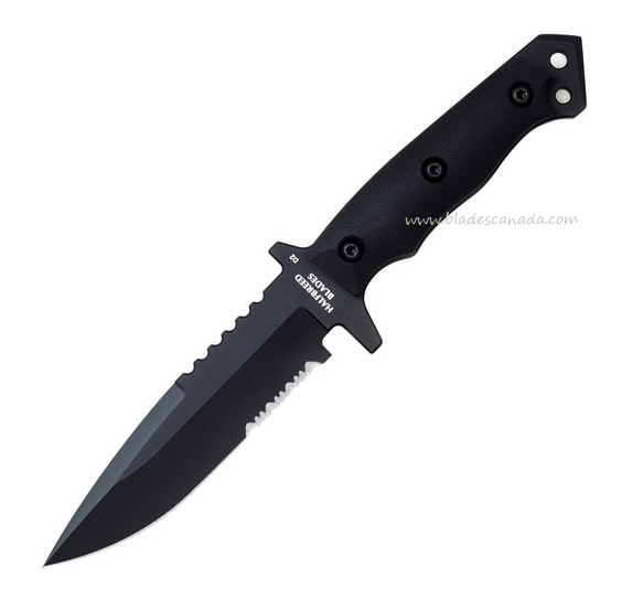 Halfbreed Medium Infantry Fixed Blade Knife, K110 Black, G10 Black, MIK-03BLK