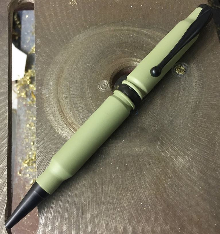 High Caliber 308 BAE Green Cerakoted Pen - Black - Click Image to Close