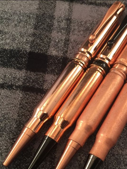 High Caliber 308 Liberty Copper Plated Polished - Bright Copper