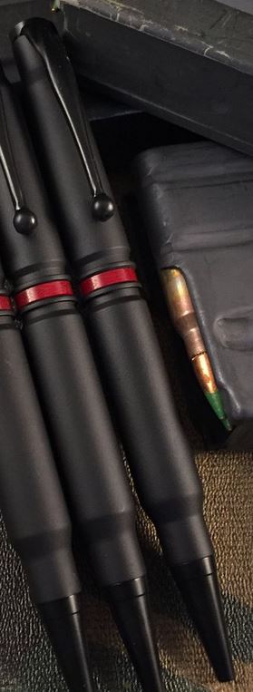 High Caliber 308 Thin Red Line Pen