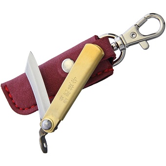 Nagao Higonokami 01RS Slipjoint Folding Knife, SK Steel, Brass Handle