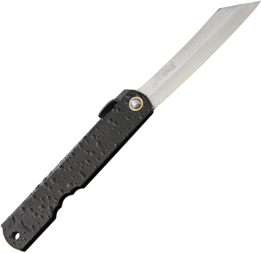 Nagao Higonokami Mizushibuki Splash Slipjoint Folding Knife, Black, 27