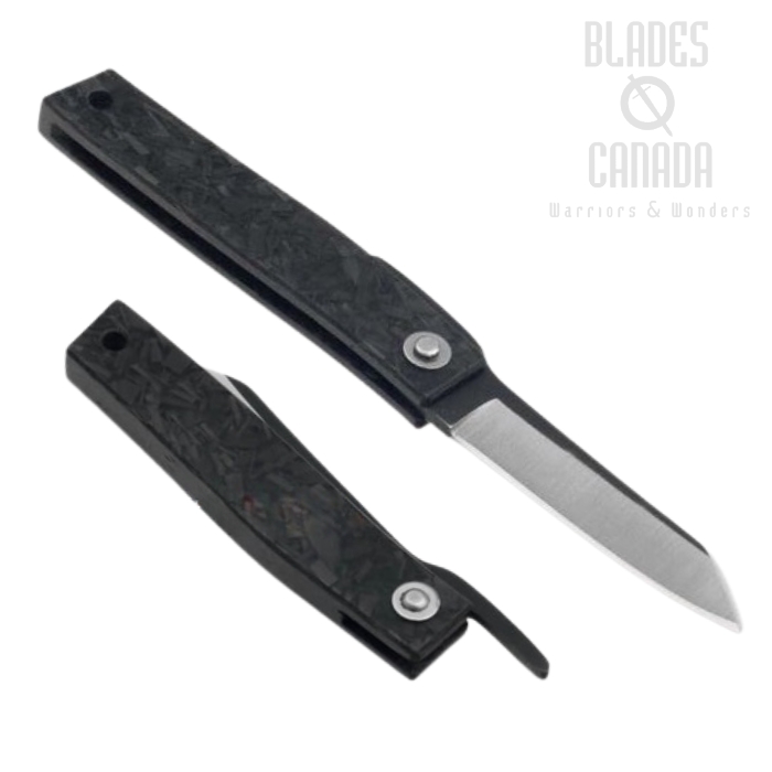 Higo Bonsai Hikari Compact Friction Folding Knife, Carbon Fiber, 01PE319
