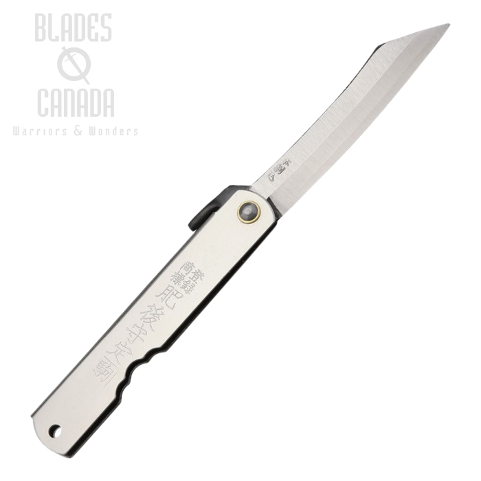 Nagao Higonokami 07SL Slipjoint Folding Knife, Triple Layered SK, Stainless Black