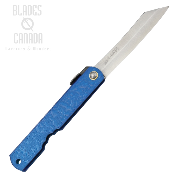 Nagao Higonokami Mizushibuki Splash Slipjoint Folding Knife, Blue, 28