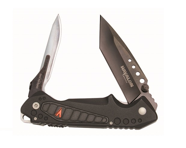 Havalon EXP Folding Knife, AUS 8 Tanto, FRN Black, 80250