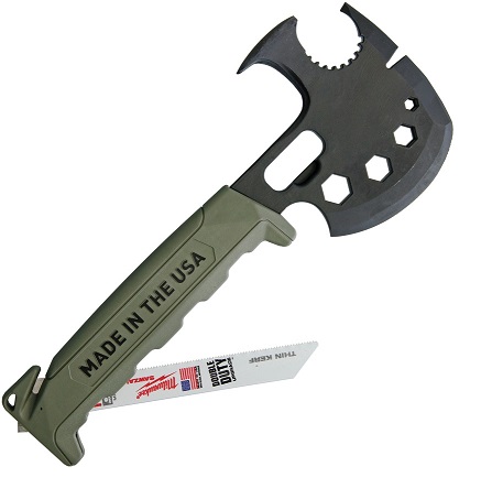 Off Grid Tools 'Lil Trucker' Survival Axe Elite - Green