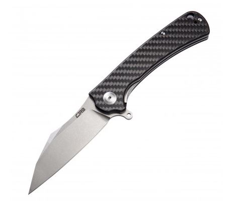 CJRB Talla Curve Flipper Folding Knife, D2, Carbon Fiber, J1901CF - Click Image to Close