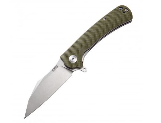 CJRB Talla Curve Flipper Folding Knife, D2, Green G-10, J1901GNC - Click Image to Close