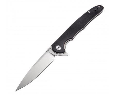 CJRB Knives Briar Flipper Folding Knife, D2, Black G10, J1902BKF
