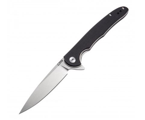 CJRB Briar Flipper Folding Knife, D2, Black G10, J1902BKF - Click Image to Close