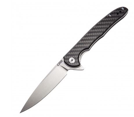 CJRB Knives Briar Flipper Folding Knife, D2, Carbon Fiber, J1902CF