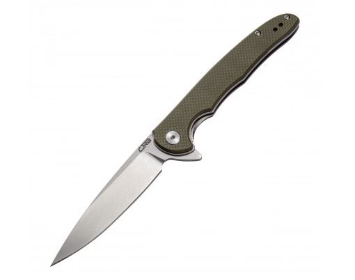 CJRB Briar Flipper Folding Knife, D2, Green G10, J1902GNF - Click Image to Close