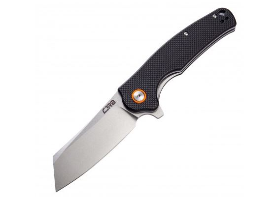 CJRB Crag Flipper Folding Knife, D2 Steel, G10 Black, J1904BKF