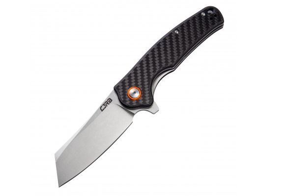 CJRB Crag Flipper Folding Knife, Carbon Fiber, J1904CF - Click Image to Close