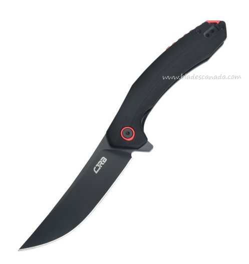 CJRB Gobi Flipper Folding Knife, AR-RPM9 Black, G10 Black, J1906-BBKC