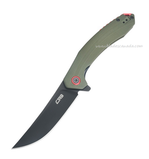 CJRB Gobi Flipper Folding Knife, AR-RPM9 Black, G10 Green, J1906-BGNC