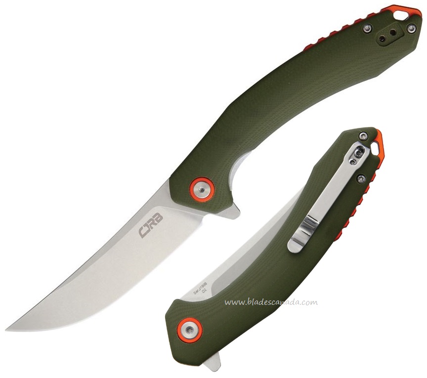 CJRB Gobi Flipper Folding Knife, D2, G10 Green, J1906GNC - Click Image to Close