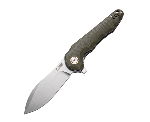 CJRB Mangrove Flipper Folding Knife, D2, G10 Green, J1910-GNC