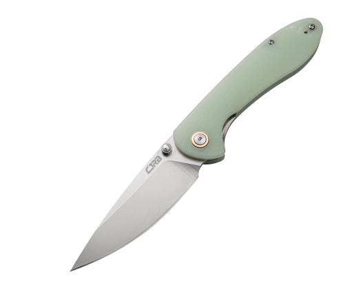 CJRB Feldspar Folding Knife, D2 Steel, G10 Natural Green, J1912NTG - Click Image to Close