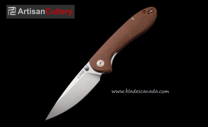 CJRB Feldspar Folding Knife, D2 Steel, G10 Brown, J1912BNC