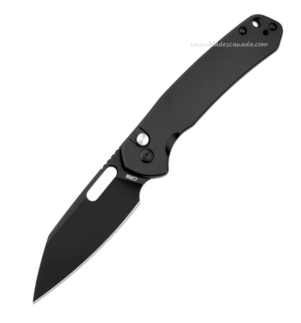 CJRB Pyrite-Alt Button Lock Knife, AR-RPM9 Wharncliffe Black, Steel Black, J1925A-BST