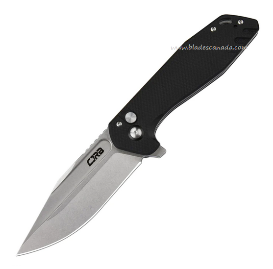 CJRB Riff Flipper Button Lock Folding Knife, AR-RPM9, G10 Black, J1928-BK