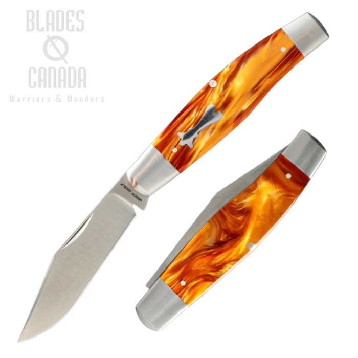 (image for) (Coming Soon) Jack Wolf Stockman Slipjoint Folding Knife, Sandvik, Kirinite Root Beer, STOCK-01-KIR-ROOT