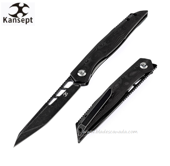 Kansept Lucky Star Flipper Framelock Knife, CPM S35VN, Carbon Fiber, K1013T3