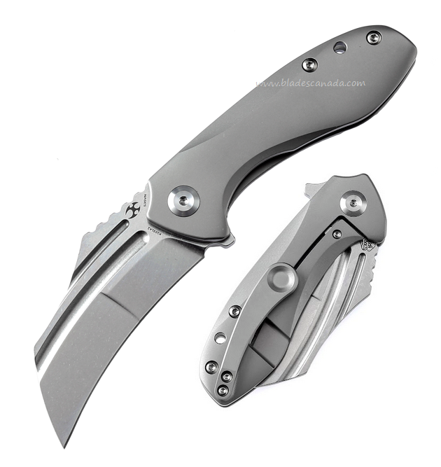 Kansept KTC 3 Flipper Framelock Knife, CPM S35VN, Titanium, K1031A2