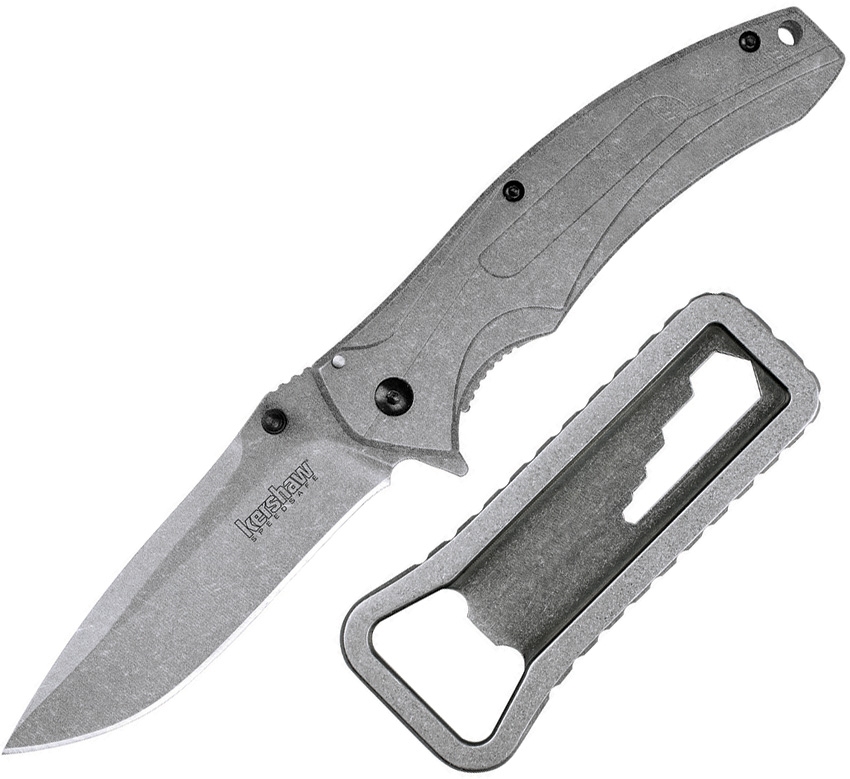 Kershaw K.B.O Flipper Framelock Knife, Assisted Opening, Bottle Opener, KE-1323KITX