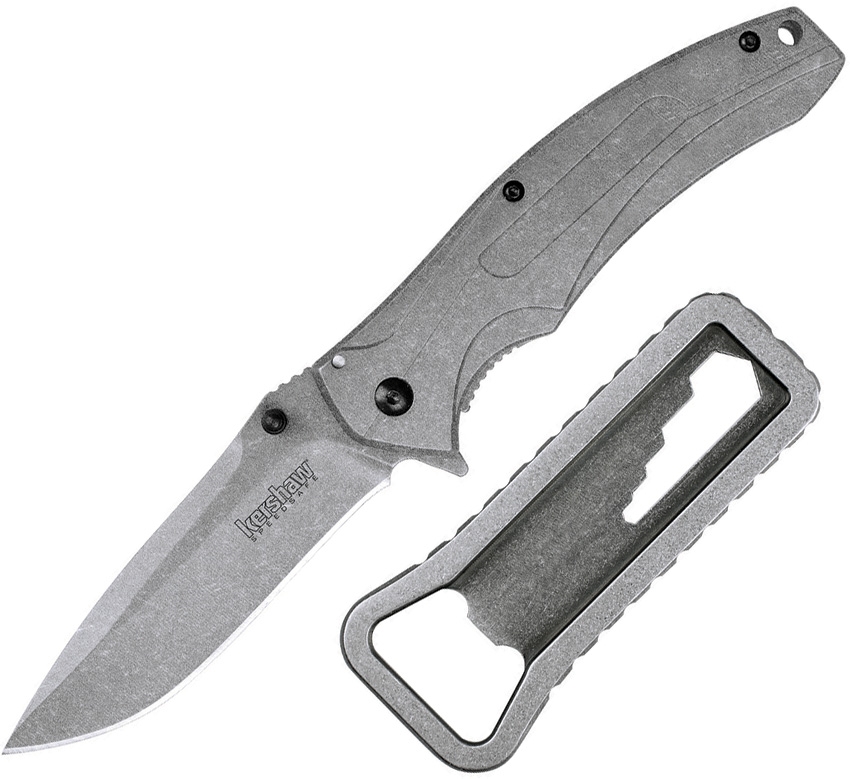 Kershaw K.B.O Flipper Framelock Knife, Assisted Opening, Bottle Opener, K1323KITX