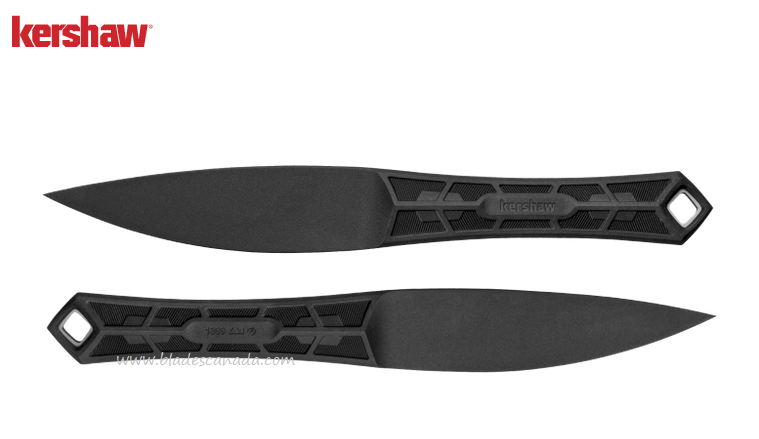 Kershaw Interval Fixed Blade Knife, PA-66/Glass fiber Black, KE-1399