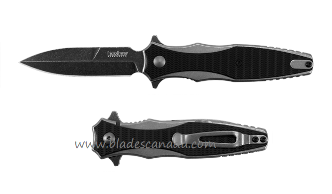 Kershaw Decimus Hinderer Flipper Framelock Knife, Assisted Opening, GFN/Stainless Steel, K1559