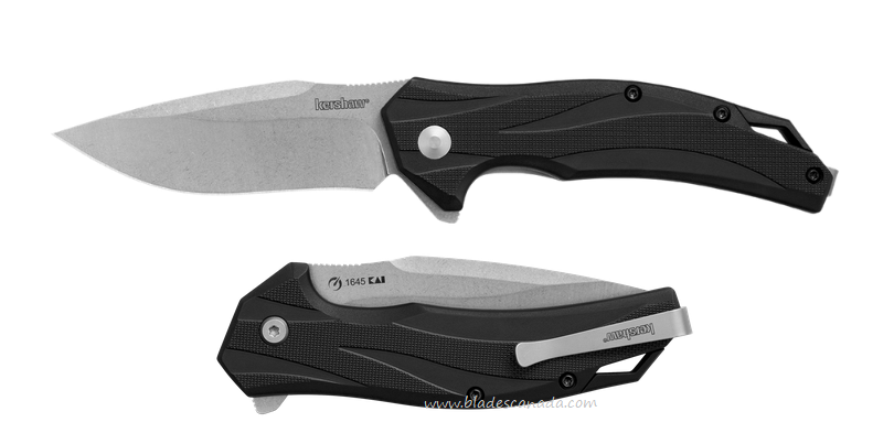 Kershaw Lateral Flipper Folding Knife, Assisted Opening, GFN Black, K1645