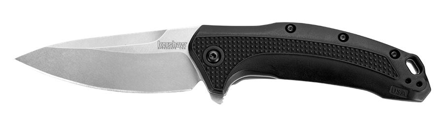 Kershaw Link Flipper Folding Knife, Assisted Opening, 420HC Steel, GFN Black, K1776